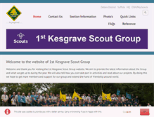 Tablet Screenshot of kesgravescouts.org.uk